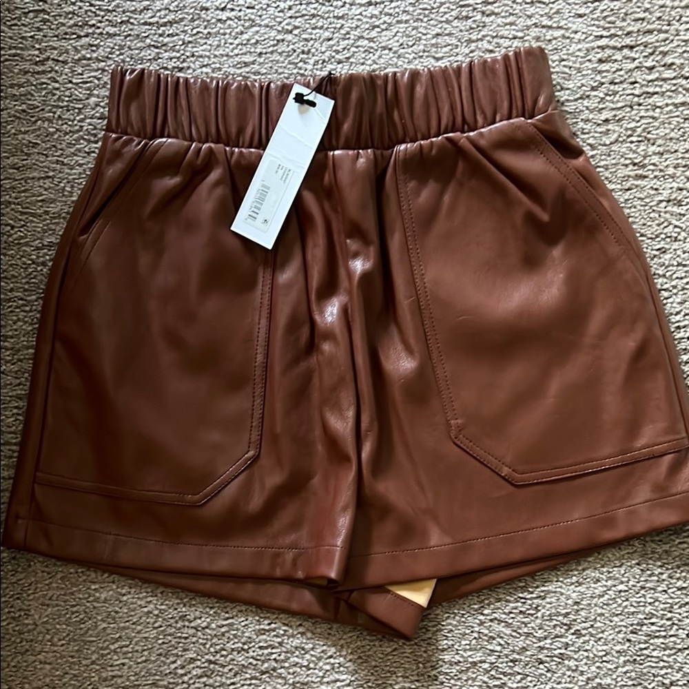 Steve Madden Faux Leather Shorts